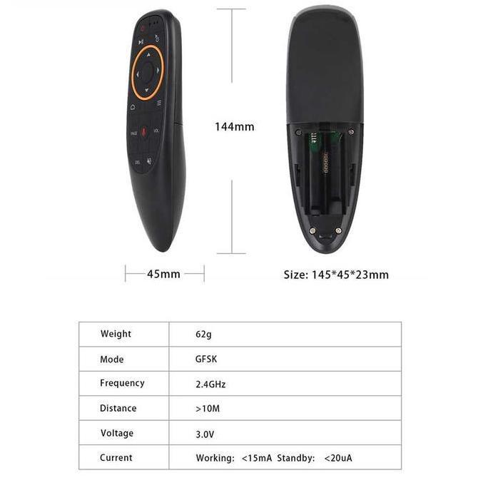 Remote Wireless Air Mouse Gyroscope Remot AVATTO 2.4GHz Voice Control