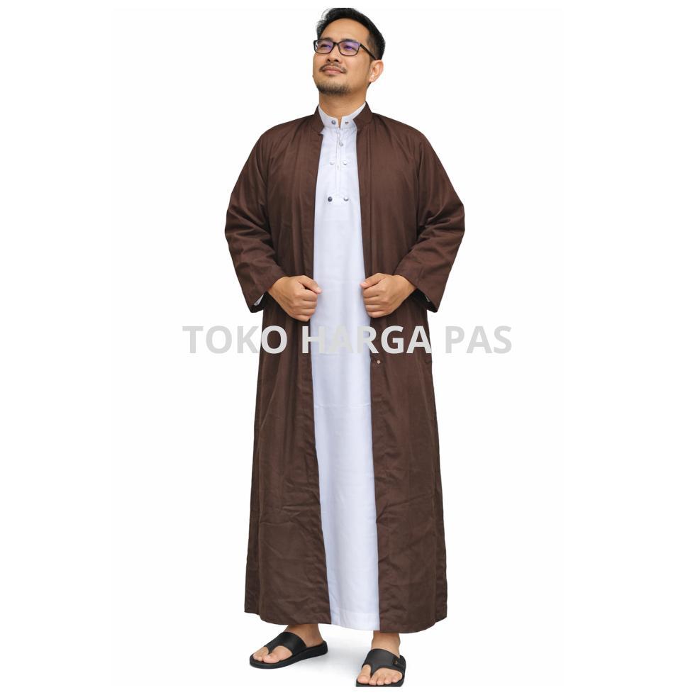 EXCLUSIVE GROSIR GAMIS LUARAN PRIA - Jubah Luaran pria harga konveksi - jubah belah dua pria KEKINIA