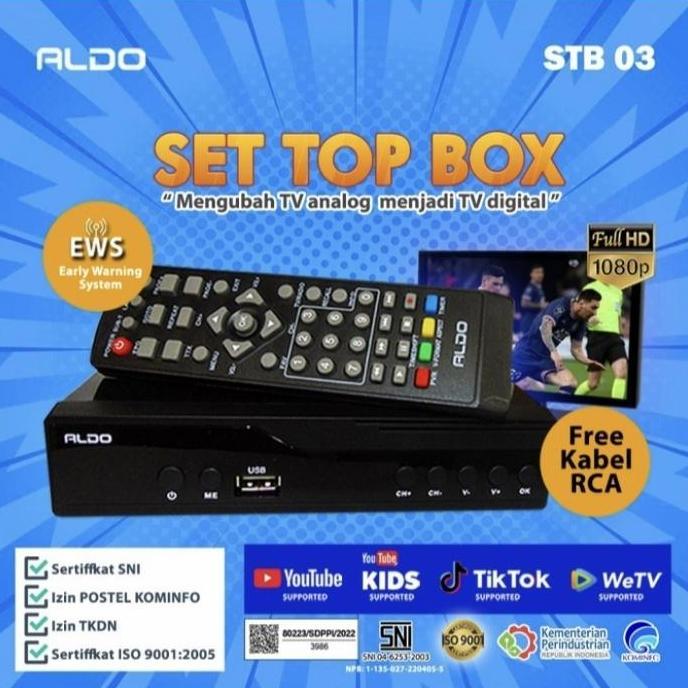 ALDO SET TOP BOX STB03 [MENGUBAH TV ANALOG MENJADI TV DIGITAL]