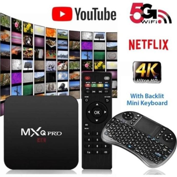 ( BISA COD ) TV BOX ANDROID MXQ SET TOP BOX RAM 8 FREE HDMI