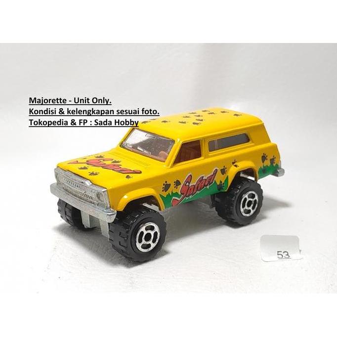 DIECAST MAJORETTE JEEP CHEROKEE KUNING SAFARI 4X4 UNIT ONLY CADATOYS