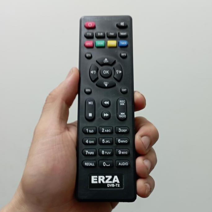 Remot Remote Set Top Box STB DVB-T2 Digital Pengganti Tanpa Setting TV Erza Genesis