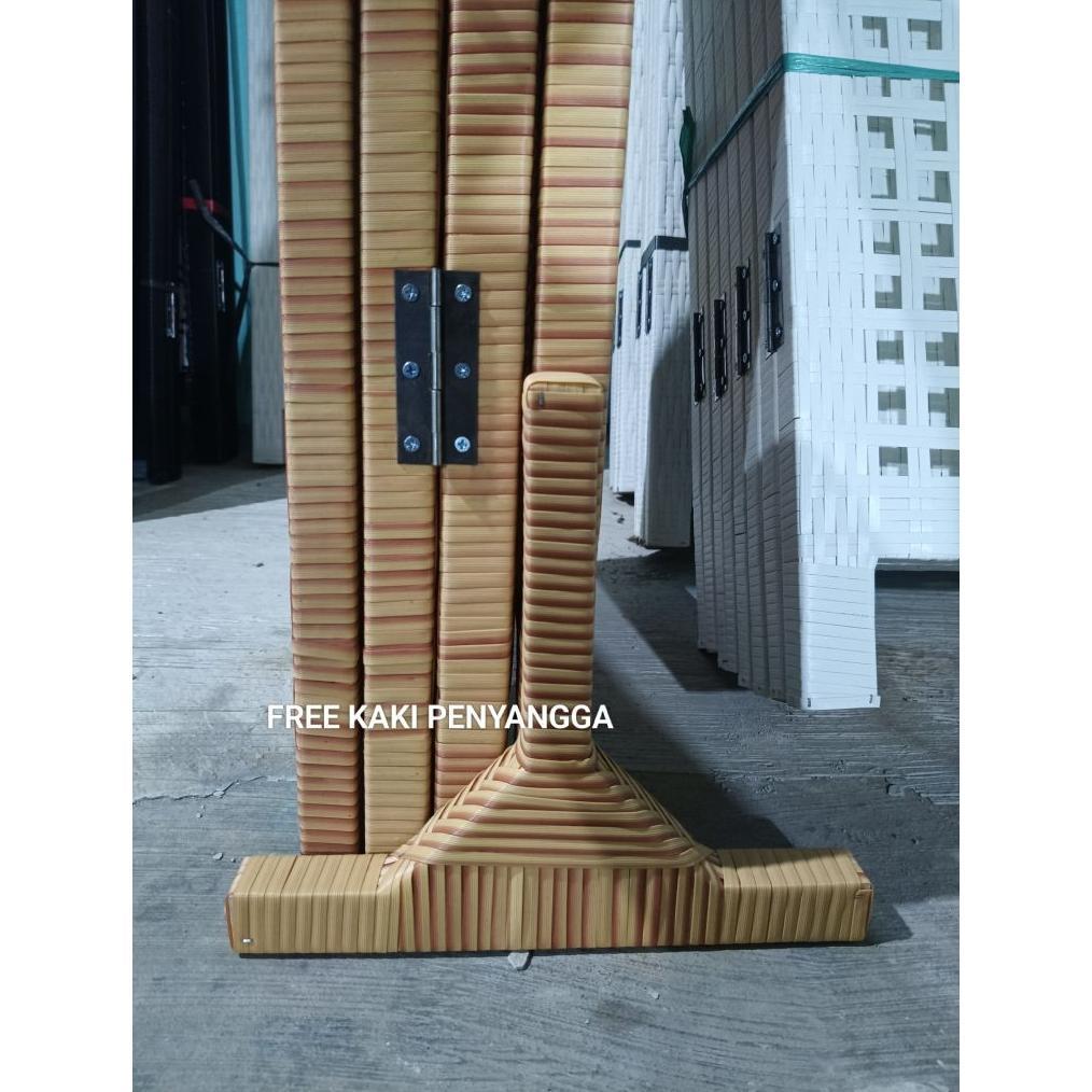 4 PINTU Sketsel Pembatas Ruangan Rotan Sintetis Sekat Ruangan Minimalis Modern Murah