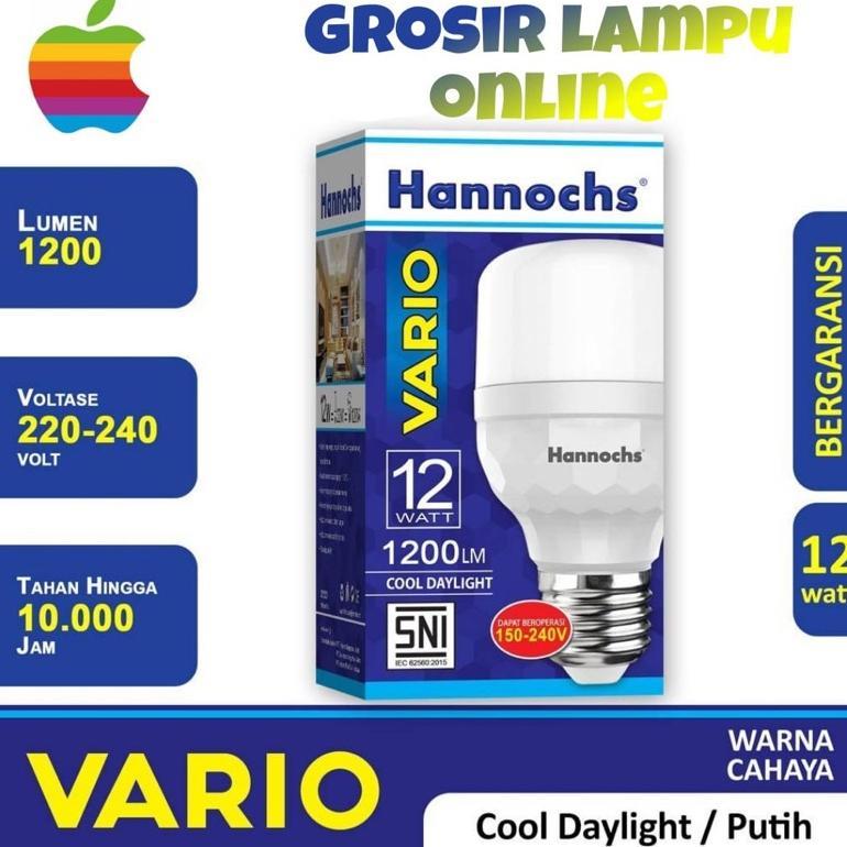 Led Hannochs Vario 12 Watt - Lampu Hannochs Bohlam Led Hannochs 12w Putih