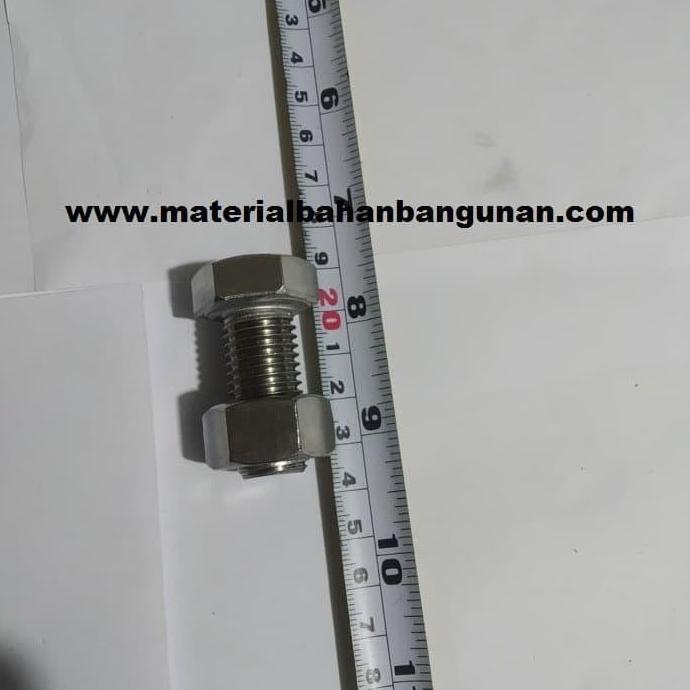GROSIR Mur Baut Stainless m 16 x 35 mm Kunci 24 Hex Set Screw Depok