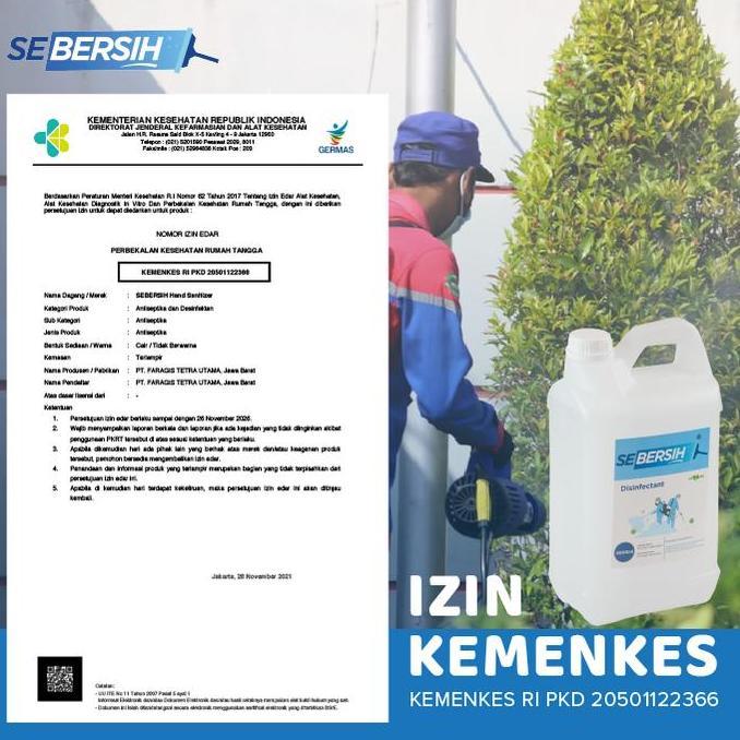 Sebersih - Disinfektan / Cairan Disinfektan 5 Liter / Galon