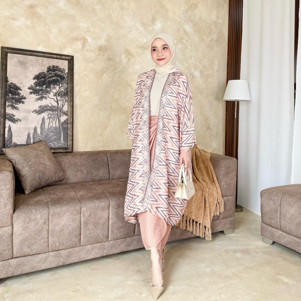 Murah Ready Stock Ayana Viscose Outer Batik Set Handmade Batik Cap Tangan