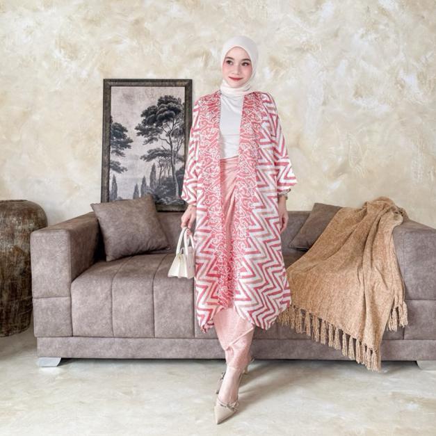 Terbaru Ready Stock Ayana Viscose Outer Batik Set Handmade Batik Cap Tangan