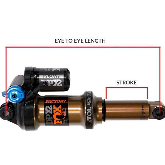FOX FLOAT DPX2 FS Eye to Eye 200mm / 7.875" EVOL LV 3-POS ADJ KASHIMA Air Rear Shock Sepeda MTB