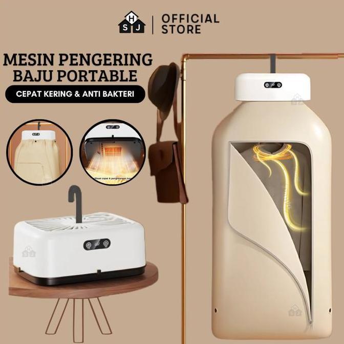 Mesin Pengering Pakaian Portabel Pemanas Pengering Pakaian Lipat Listrik Pengering Otomatis