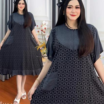 Premium Daster Jumbo Ld 120 Rayon Super Premium Grade A Resleting Depan//Daster Cap//Daster Viral//D