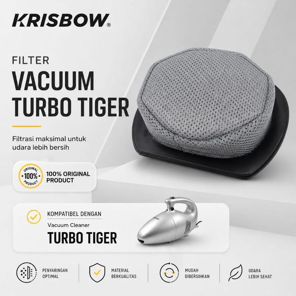 Filter Vacuum Cleaner Turbo Tiger Krisbow / Filter Vacuum Krisbow / Penyaring Debu Vacuum Cleaner Kr