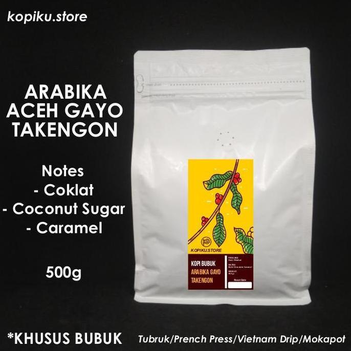KOPI BUBUK ARABIKA GAYO 500 GR (TAKENGON)