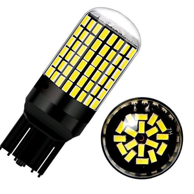 Lampu LED T20 7443 Lampu rem Mobil 144smd 3014