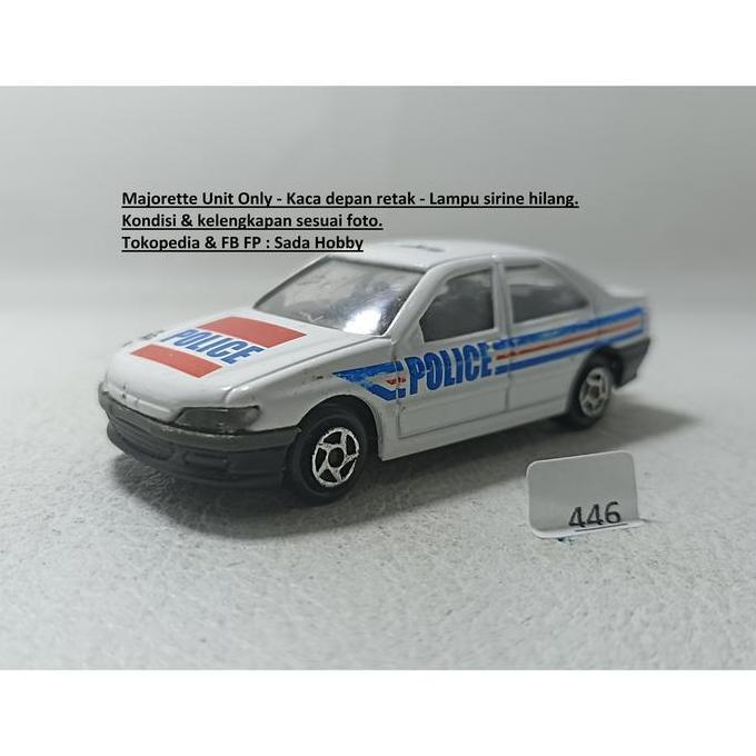 DIECAST MAJORETTE PEUGEOT 406 POLICE CAR LOOSE CADATOYS