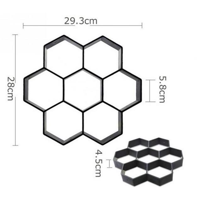 Cetakan Paving Blok Atau Cetakan Semen Paving Block Hexagonal Taman
