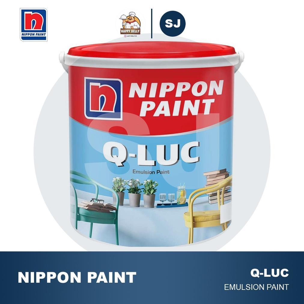 NEW CAT TEMBOK Q LUC NIPPON 5kg QLUC Q-LUC NIPPON PAINT CAT TEMBOK INTERIOR DALAM FREE BUBBLE WRAP [