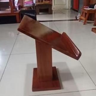 MEJA REKAL/REHAL  BACA ALQURAN, STAND KAYU PORTABLE, MEJA LAPTOP GM