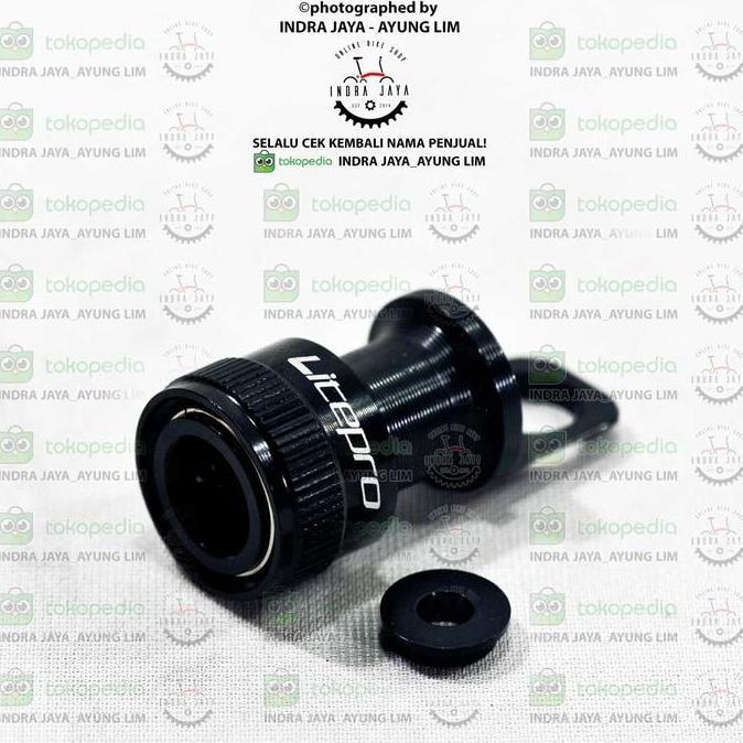 LITEPRO QR PEDAL HOLDER SEPEDA LIPAT - BROMMIE - HITAM