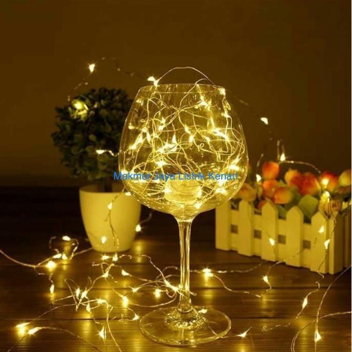Lampu Led Tumblr dekorasi kawat 10M 10 Meter / natal indoor outdoor