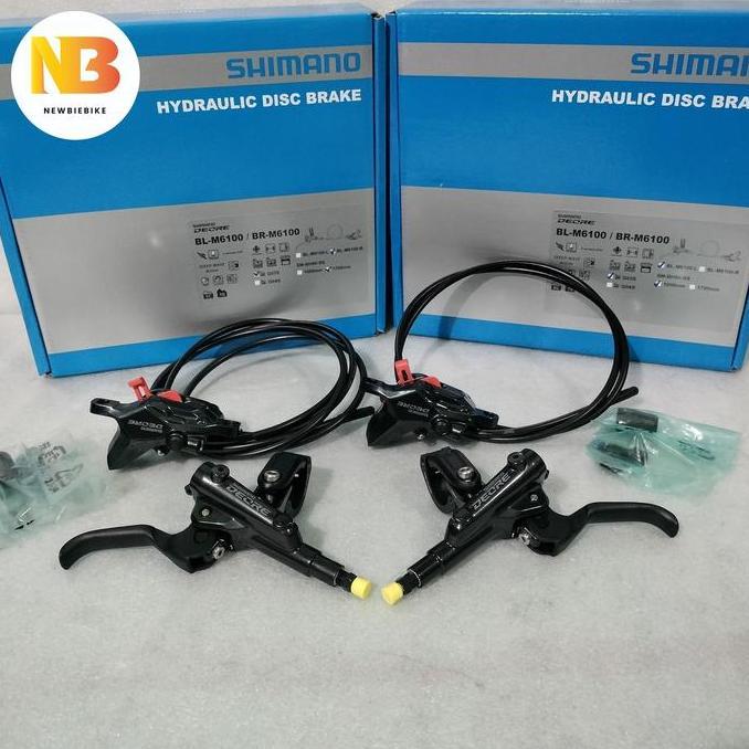 Brakeset Hidrolik Shimano Deore M6100 Rem Brake Set Original Sepeda