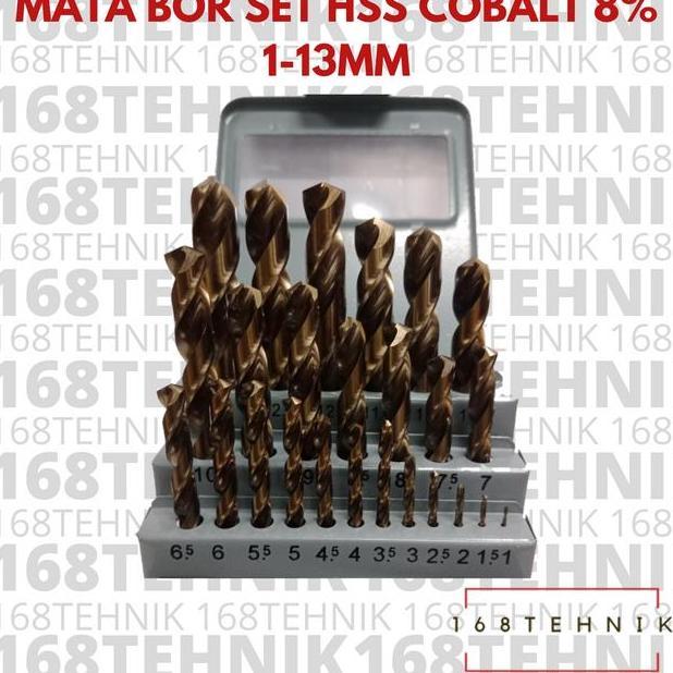 Mata Bor Tokiwa Co8 Mata Bor Besi 1-13Mm Mata Bor Stainless Set 1-13Mm