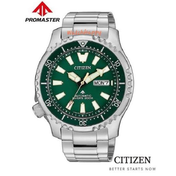 CITIZEN Promaster NY0099-81X FUGU DIVER GreenDial 100% ORIGINAL NY0099