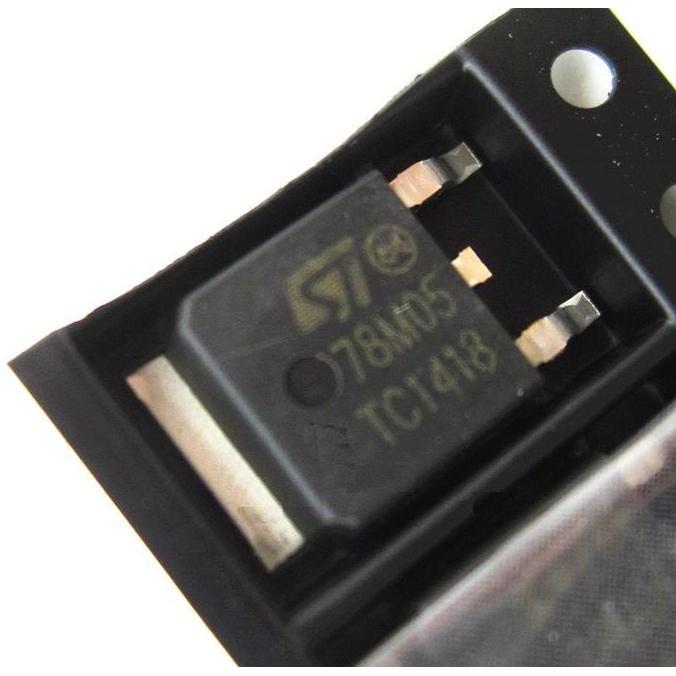 78M05 Ic Chip Voltage Regulator Smd 7805 5V To252 Dpack D-Pack Komponen Elektronik Diy Pcb