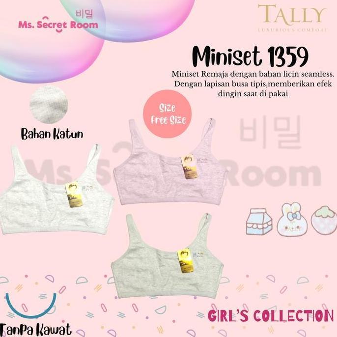 ibolali_ - tally bra bh abg 1359 | miniset bra anak perempuan i tanpa busa | free size | bahan katun