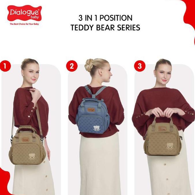 Dialogue Baby Tas Bayi Kecil Teddy Bear Series 3 in 1