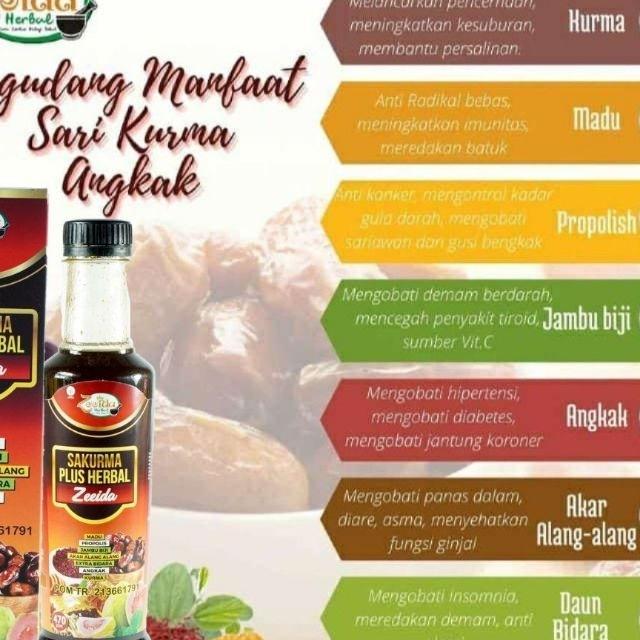 Sakurma Plus Herbal Zeeida Herbal Sarikurma Zeeida Herbal Affiashop Demam Berdarah Trombosit