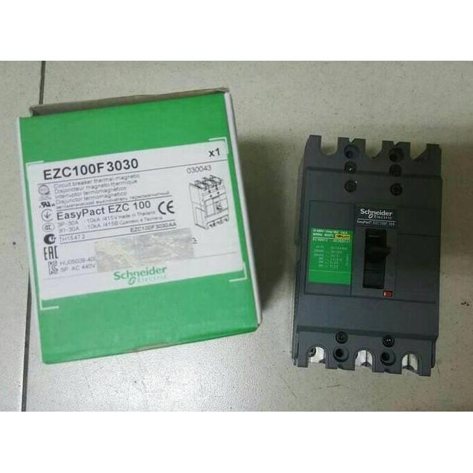 nyomanpauz / schneider MCCB EZC100F-10KA/MCCB 3phase 30A schneider Diskon