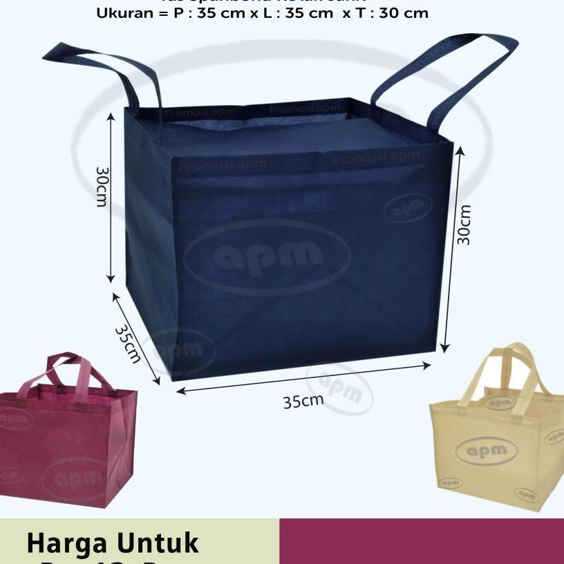 Tas Spunbond Kotak Ukuran 35X35X30 (Tas Jahit)