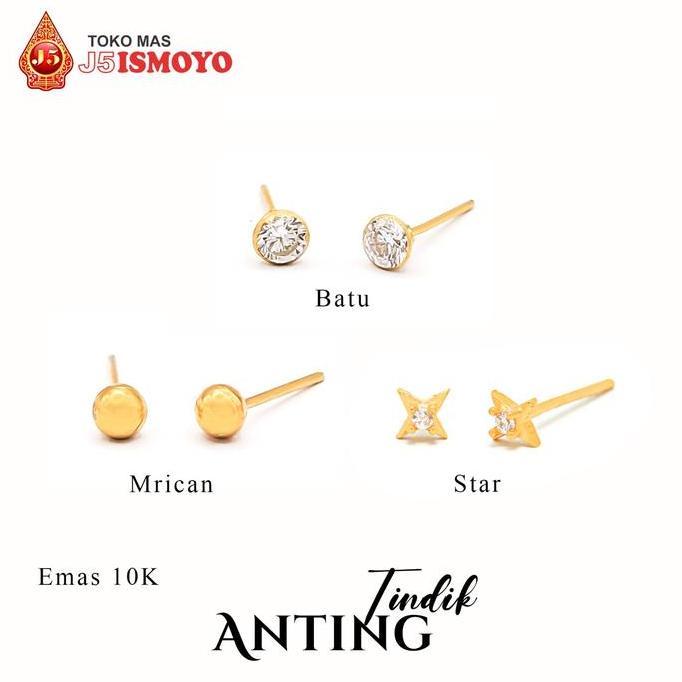 Tevanikarya - Anting Emas Tindik Berat Super Ringan J5Ismoyo gold