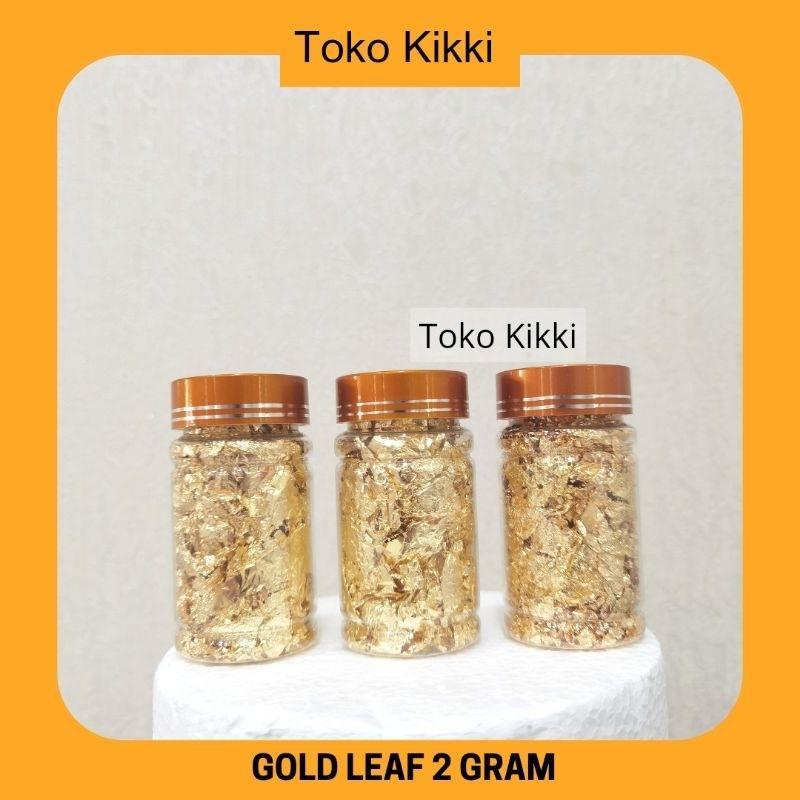 Gold & Silver Leaf Edible / Edible Sprinkles / Edible Gold / Hiasan Kue