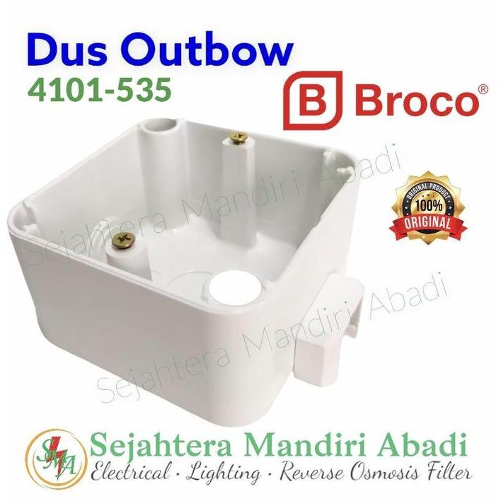 Ready Dus Outbow Broco Putih Surface Mounting OB Tempel 4101-535