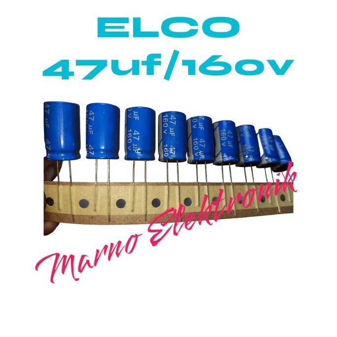 ELCO 47UF-160V CAPASITOR 47UF/160V 47 MIKRO 160V 47UF 160V 47 160V A2162