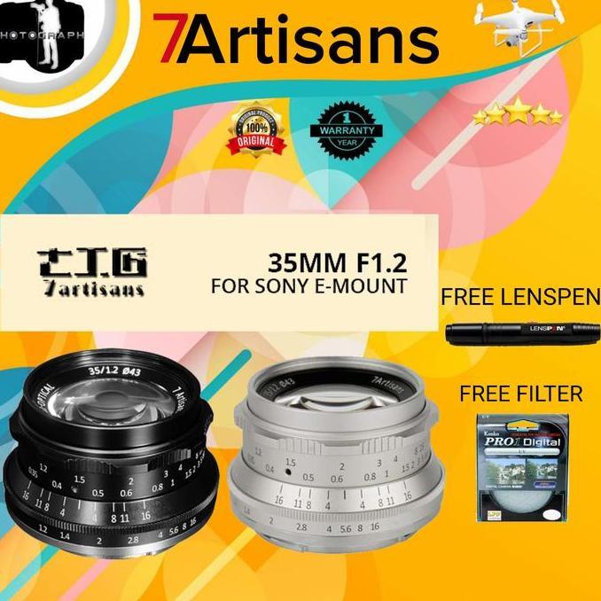 LENSA 7ARTISANS 35MM F1.2 MARKII FOR SONY E-MOUNT / 7 artisans 35mm