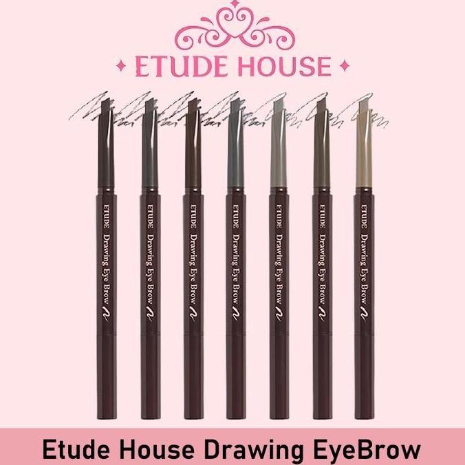 Etude House Eyebrow Drawing Pen Pensil Alis Korea Eye Brow Mata Pencil Lasting