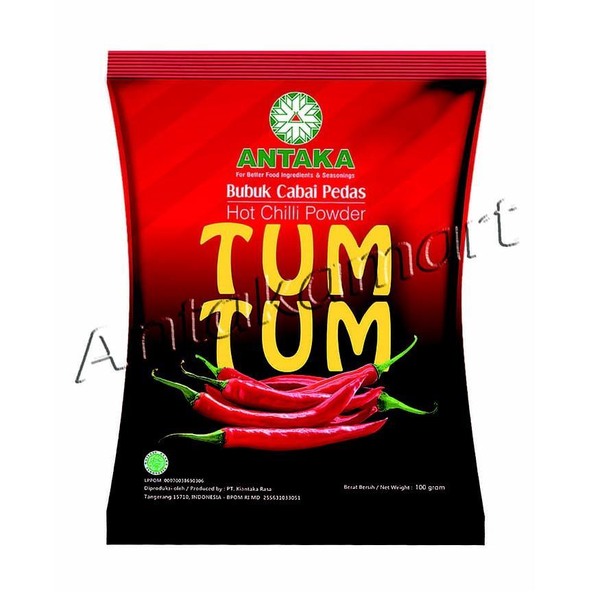 Cabe Bubuk / Bumbu Serbaguna Antaka Tum Tum 100G : Rasa Hot Chilli Powder