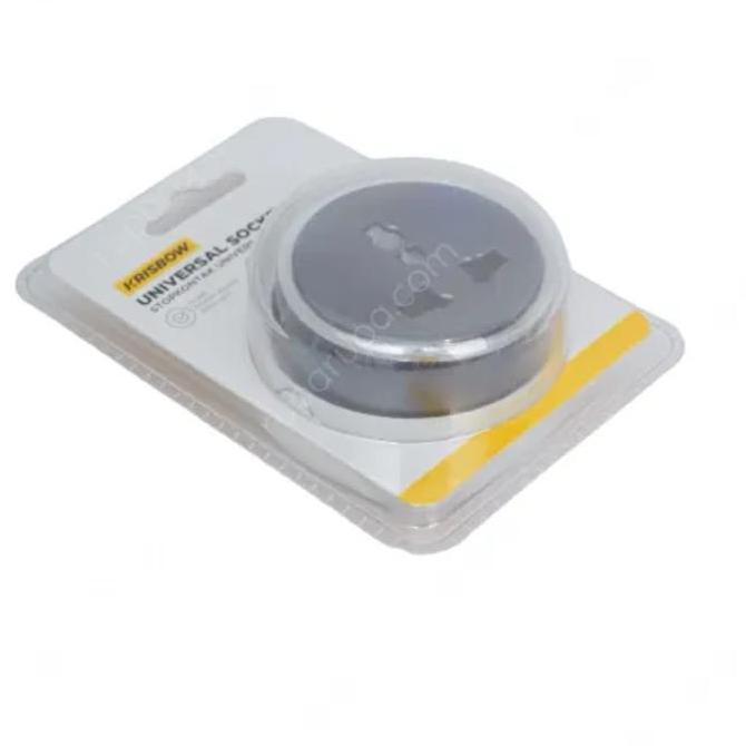 Ready Krisbow Stop Kontak Universal Round - Silver
