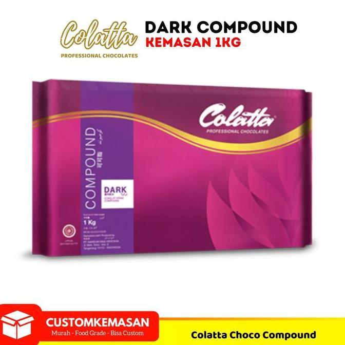 Colatta  Dark Compound 1Kg / Dark Coklat Colatta / Coklat Batangan Colatta / Coklat Batangan