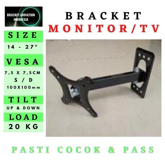 bracket monitor/tv braket tv/monitor breket tv/monitor 14-27 inch