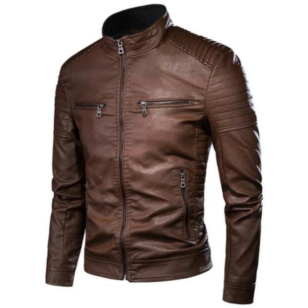 NEW DEALS Jaket Kulit Pria Racing Biker / Jaket Motor Racing