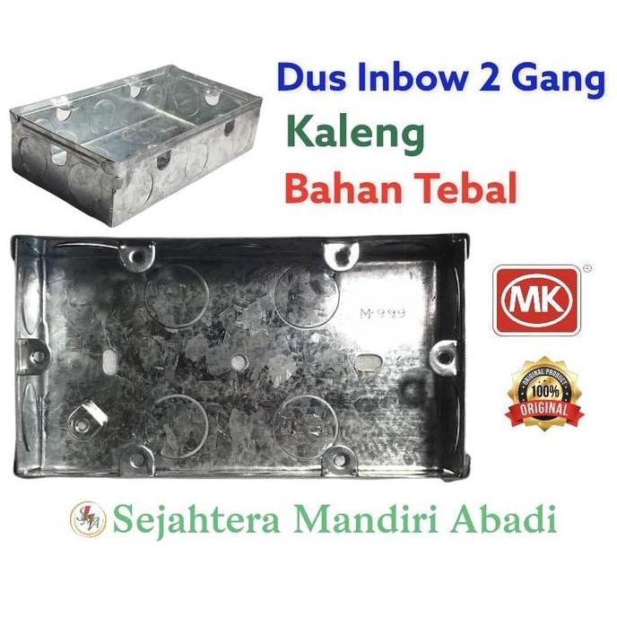 Ready Inbow Dus Inbow 2 Gang Kaleng Plat Besi