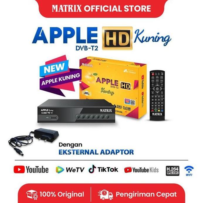 MATRIX Set Top Box Apple Kuning DVBT2 HD / STB TV Digital