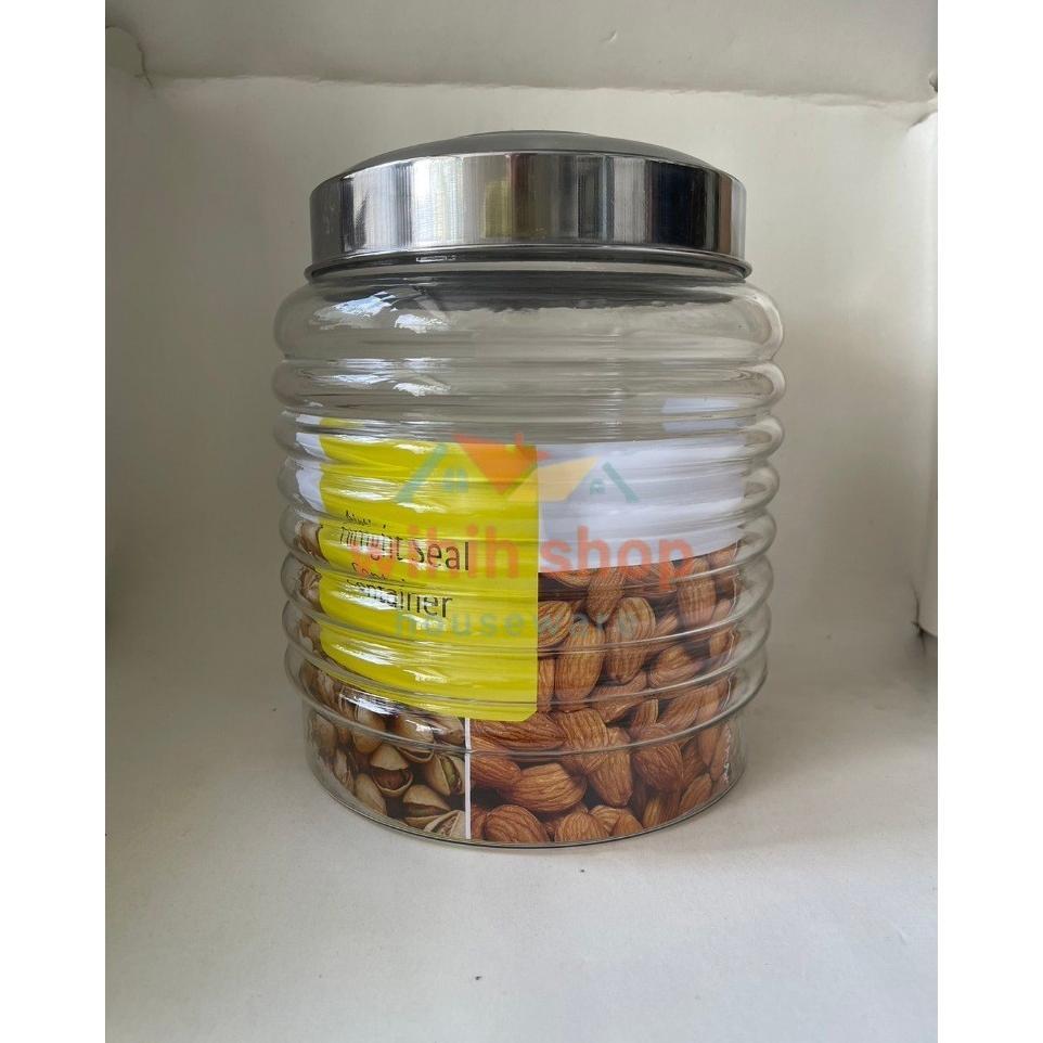 Toples Kaca Dlx Kamma 9 6 Liter Kedap Udara
