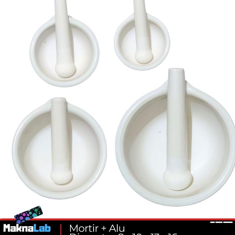Mortir + Alu / Stamper L Lumpang + Alu Alat Penumbuk Serbaguna / Tumbukan Obat