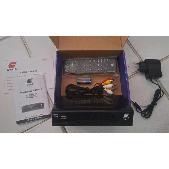 Skybox Evinix h-1 Set Top Box DVB-T2 tv digital / tv kabel (rca)
