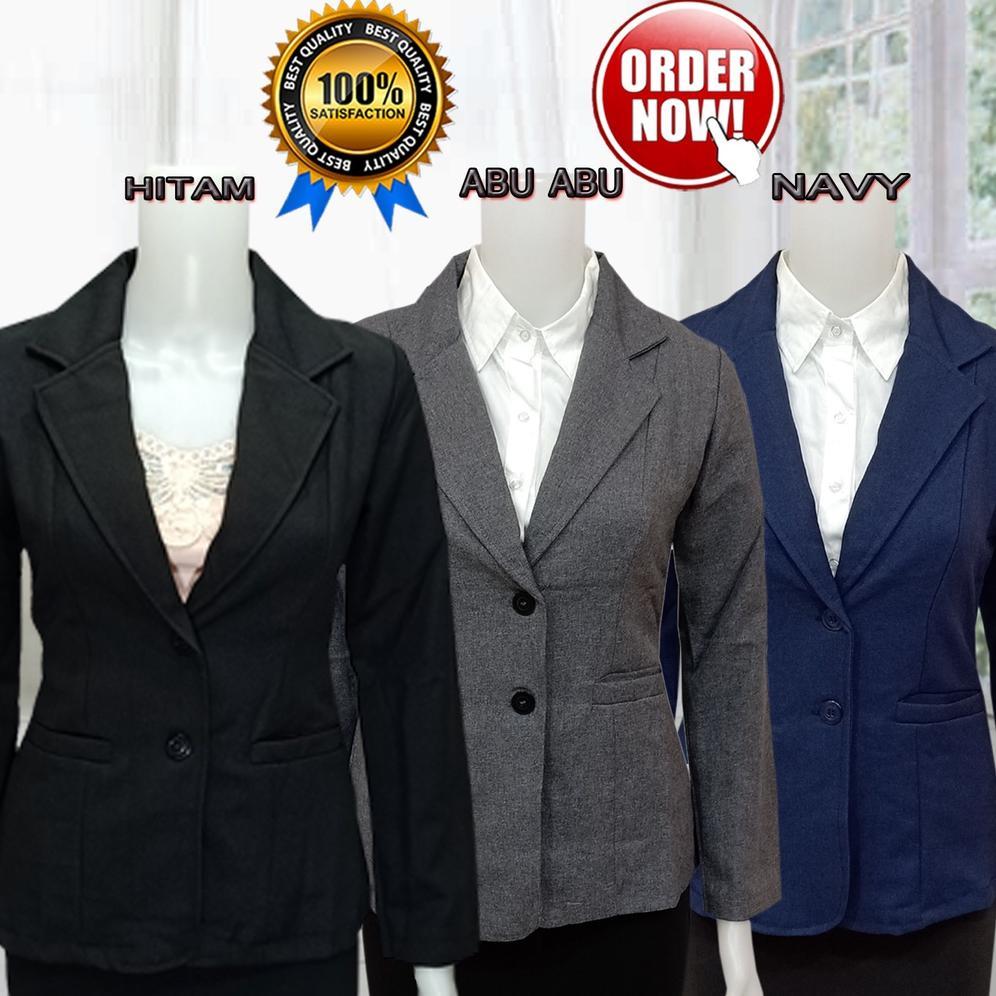 TERLARIS BLEZER KERJA WANITA FORMAL KANTOR WANITA PREMIUM ATASAN JAS BLAZER CEWEK KANTOR MODEL SLIMF